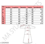 Red printed anarkali dress with short sleeves, knee length, waist cincher, and slit design