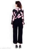 Georgette printed net jumpsuit for women and girls, trendy Bollywood-style fashion on hanger