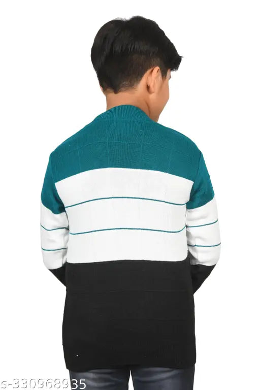 Wool colorblocked sweater for kids, 8-9 years, DIMSY COLLECTION winter style