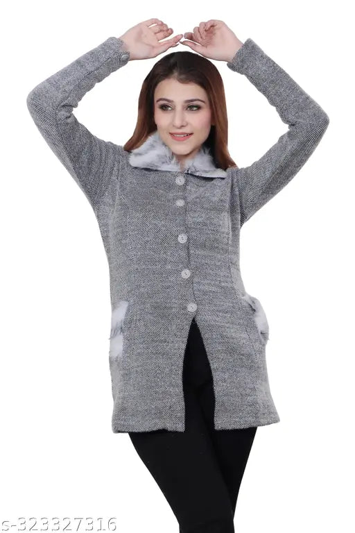 Acrylic lightweight, fashionable women's sweater in warm & stylish design, free size available