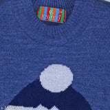 Knitco wool sweater for infant & kids with dinosaur Santa fun frolic design, long sleeves, printed pattern on 0-6 months size