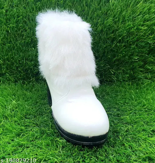 Stylish synthetic leather kids boots - trendy slip-on design in various sizes (India)