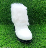 Stylish synthetic leather kids boots - trendy slip-on design in various sizes (India)