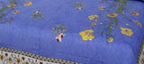 Sanganeri printed cotton double bedsheet by AAYU TRADER, ideal for summer adult use, 2 pillow covers included