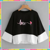 Premium cotton blend crop t-shirt for women, trendy and stylish