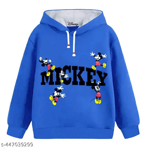 Multi-colored cotton blend KUCHIPOO boys' winter hoodie, long sleeves with printed net pattern for 3-4 years (chest size: 27 inches) Main image