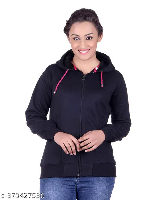 Classy retro women's wool sweatshirts, long sleeves, solid color in various sizes - warm and stylish with a touch of Indian craftsmanship