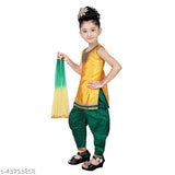 Silk blend patiala suit for kids, self-design with dupatta. AFS FASHION's Girls Patiyala Suit ideal for parties and special occasions." (97 characters)
