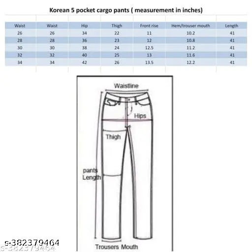 Light grey cotton blend Korean cargo pants with 5 pockets on model