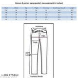 Light grey cotton blend Korean cargo pants with 5 pockets on model