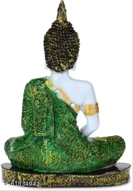 Goldiluxe Buddha statue, premium polyresin, 22cm home decor showpiece