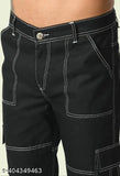 Black and white cotton blend jeans pocket, stylish and durable Jeancherry Regular Fit for men on display