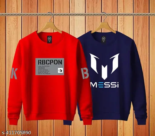 Men's printed cotton full-sleeve t-shirt, vibrant design on display
