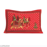 Pure Cotton Jaipuri Printed Single Bedsheet With 1 Pillow Cover