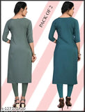 American crepe, printed straight kurta (S, M, L, XL, XXL sizes), casual & festive wear for women