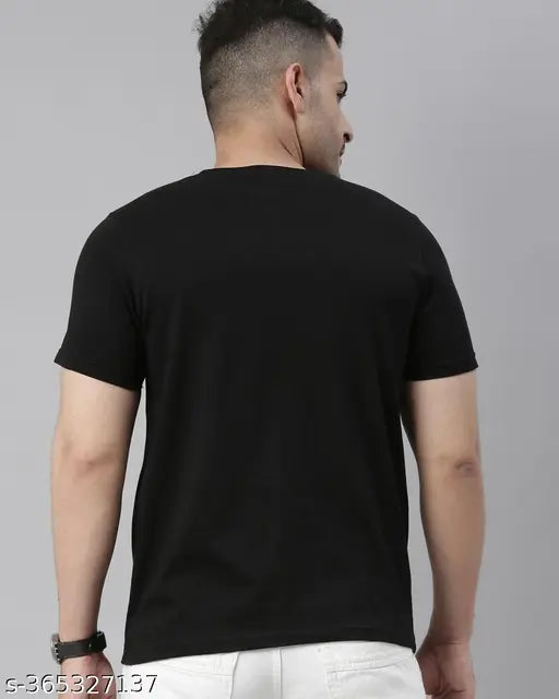 Anime printed polyester t-shirt, striped pattern, short sleeves, durable stitch & quality finish. Comfortable cotton fabric for all seasons. Made in India (M: 19in chest, L: 20in chest, XL: 21in chest)