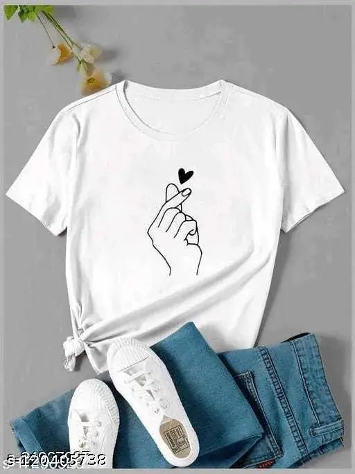 Fancy elegant women's short sleeve cotton blend t-shirts (Packup 1), trendy and appealing