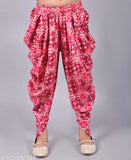 Misbis girls rayon printed top and dhoti pant set, A-line crop top and dhoti pants in vibrant prints, perfect for parties and weddings