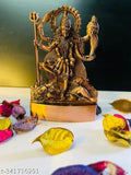 Metal Goddess Mahakali Mata Kali Statue for pooja, decor, or car dashboard