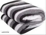 Richlinen striped wool blanket, warm and soft for travel or gifting in AC rooms, ideal for donation or hotel use