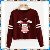 Premium cotton blend long sleeves women's printed t-shirt. Quality checked for stylish casual wear. Made in India