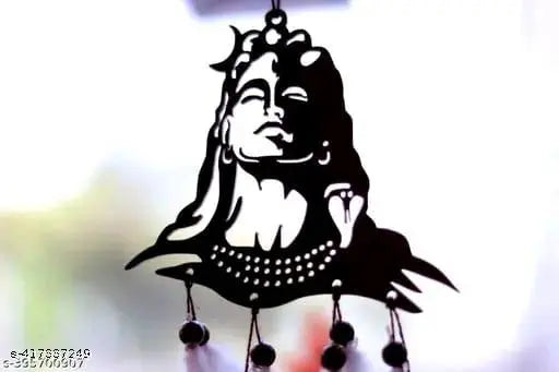 Acrylic feather Dream Catcher Lord Mahadev, handmade Indian art for positive vibes & car ornament (Pack 1)