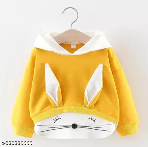 Wool bunny sweatshirts & hoodies for baby boy/girl, perfect winter wear for kids