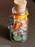 Indian-origin, 2-inch Shivalaya Gems crystal chips bottle for luck and prosperity