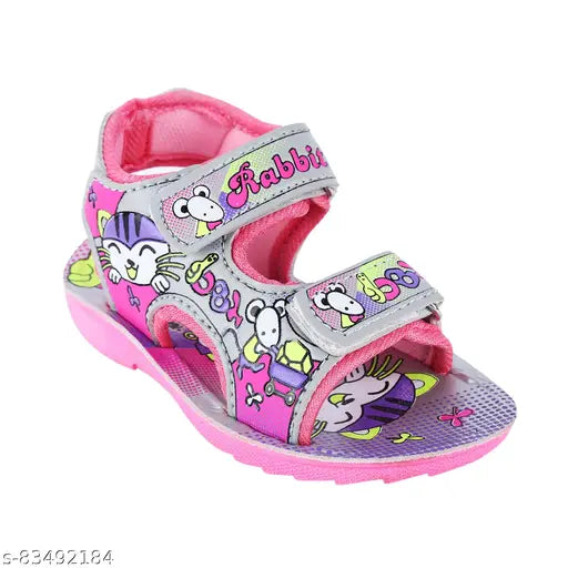 Colorful children's sandals with cartoon bunny print, for ages 6 months to 45 years