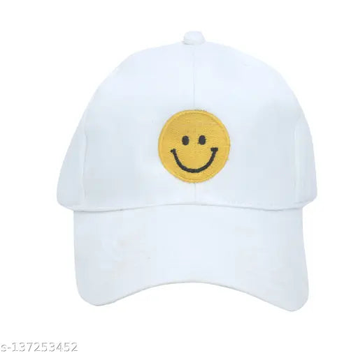 Ambitieux Smile Summer Casual Wear Baseball caps for Men and Women and Boys and Girls