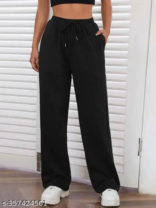 Plain navy jogging pants with drawstring waistband