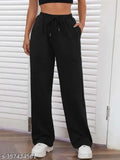 Plain navy jogging pants with drawstring waistband