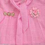 Chiffon and chiffon net baby girl dress, premium quality and comfortable for 6-9 Months to 4-6 Years, made in India