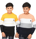 Woolen colorblocked sweater for kids, DIMSY COLLECTION's new winter design