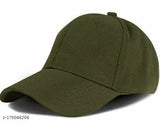 Stylish cotton baseball cap for men and women, solid color trending cap pack (India)