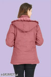 Nylon full sleeve solid jacket for women, warm and stylish fashion essential