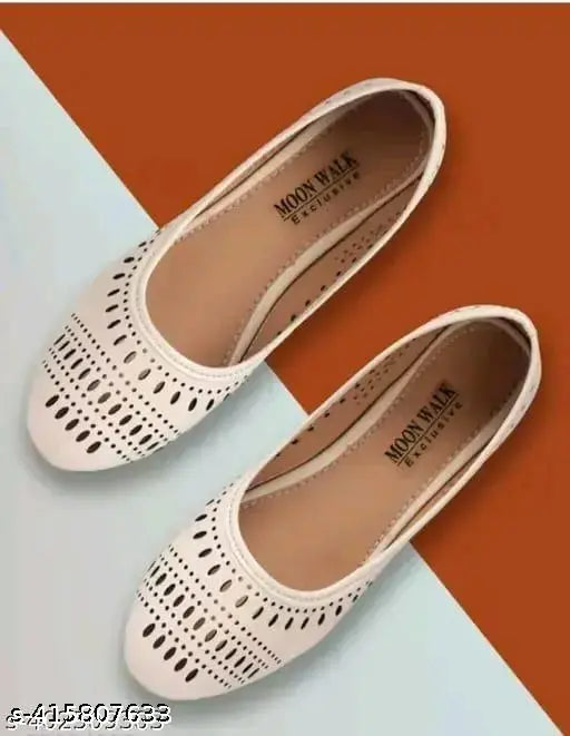 Synthetic leather ballerinas - LEATHER CUT BELLEIS, closed back design, India-made footwear