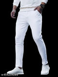 White slim-fit jeans