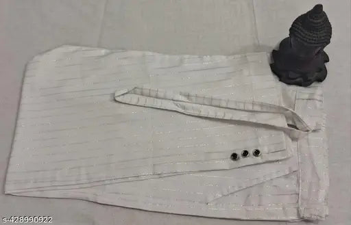 White printed cotton pant for women, full stitching, various sizes available