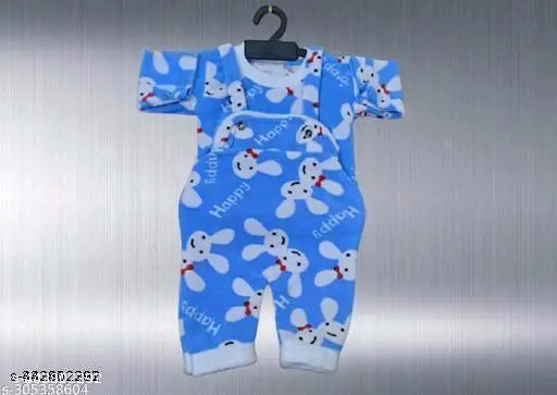 Pretty wool winter dress for babies, new design with printed net pattern, comfortable and soft fitting, machine washable