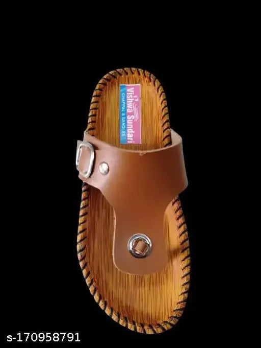 Striped net PVC and leather boys flip flops by TK Creation, traditional sleeper design for sizes 18-24 months to 10 years