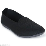 Embroidered mesh loafer belly for women, slip-on and comfortable, available in sizes IND-5 to IND-8