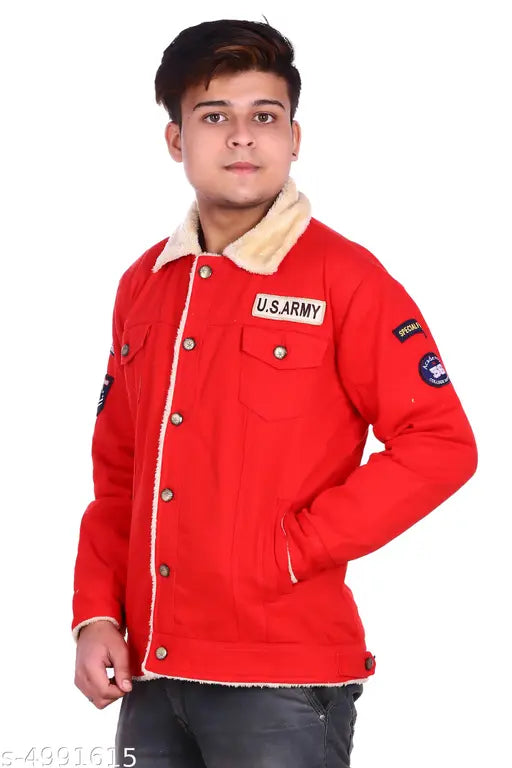Red Army Boys Jacket with embroidered usa patch