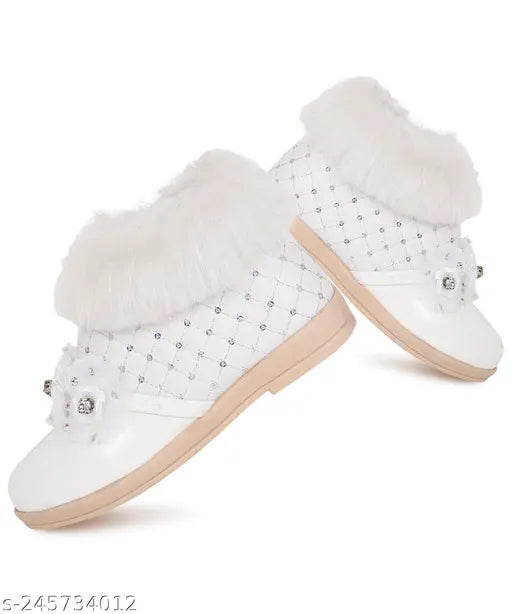 Pink patent leather kids boots - warm, cozy lining for daily wear and various occasions