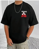 Large-size printed cotton men's shirt with three-quarter sleeves, featuring vibrant design. Quality Indian product