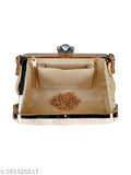 Women's clutch purse with gold chain strap, black tassel detail, for evening wear, dance party, SESMODA