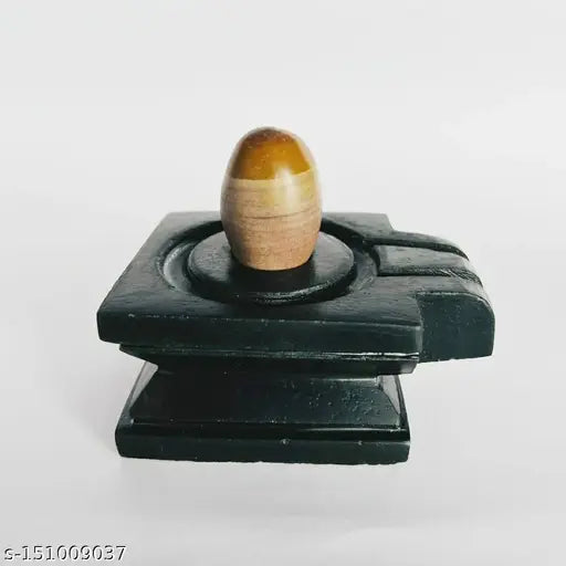 Marble Shivling Art Narmadeshwar, 10cm figurine for daily home pooja, original Mahadev, Bholenath, Shivji, Mahakal