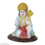 Hanuman dashboard idol, poly resin figure for car decor, auspicious Lord Ganesha blessing symbol
