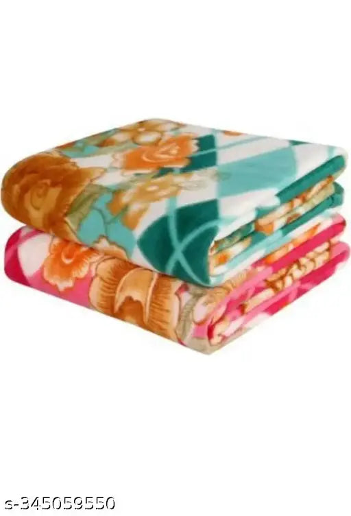 Fleece blanket for cold, free size (60x80in), high-quality Indian product