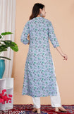 Stylish pink straight kameez with ethnic motif print